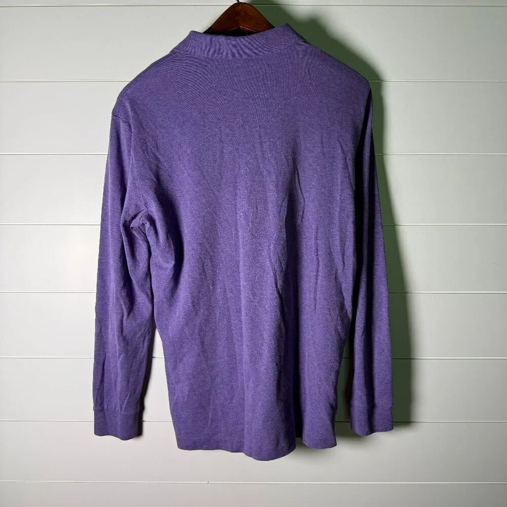 Polo Ralph Lauren Long Sleeve Polo Purple Size Large